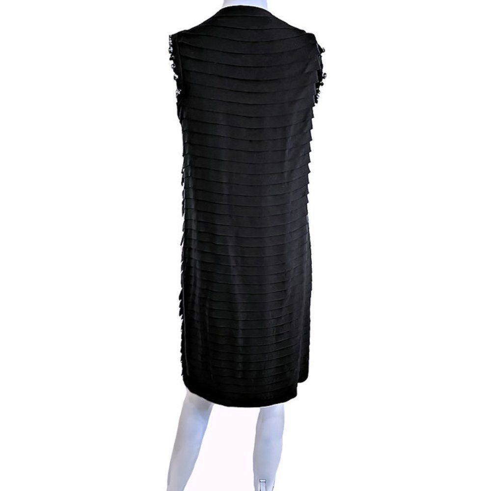 Vintage LANVIN 2008 Runway Black Embellished Black Tie Party Dress - Picture 7 of 11